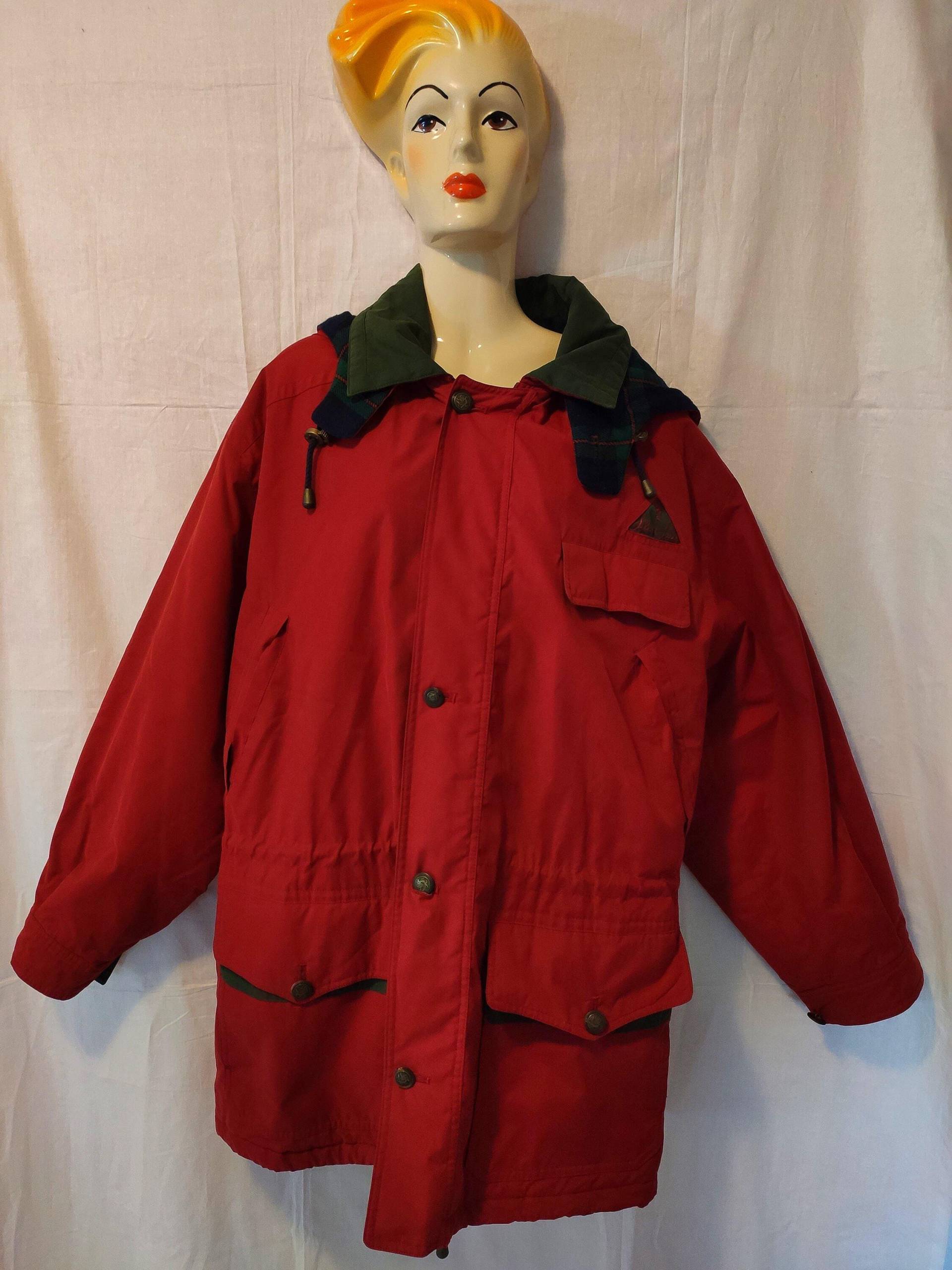 Vintage Silver Sail By Valmeline Outdoorjacke Rot Baumwolle Gr. 26/52 Vintage Silver Sail By Valmeline Outdoorjacke Rot Baumwolle Gr. 26/52 von SunsideVintage