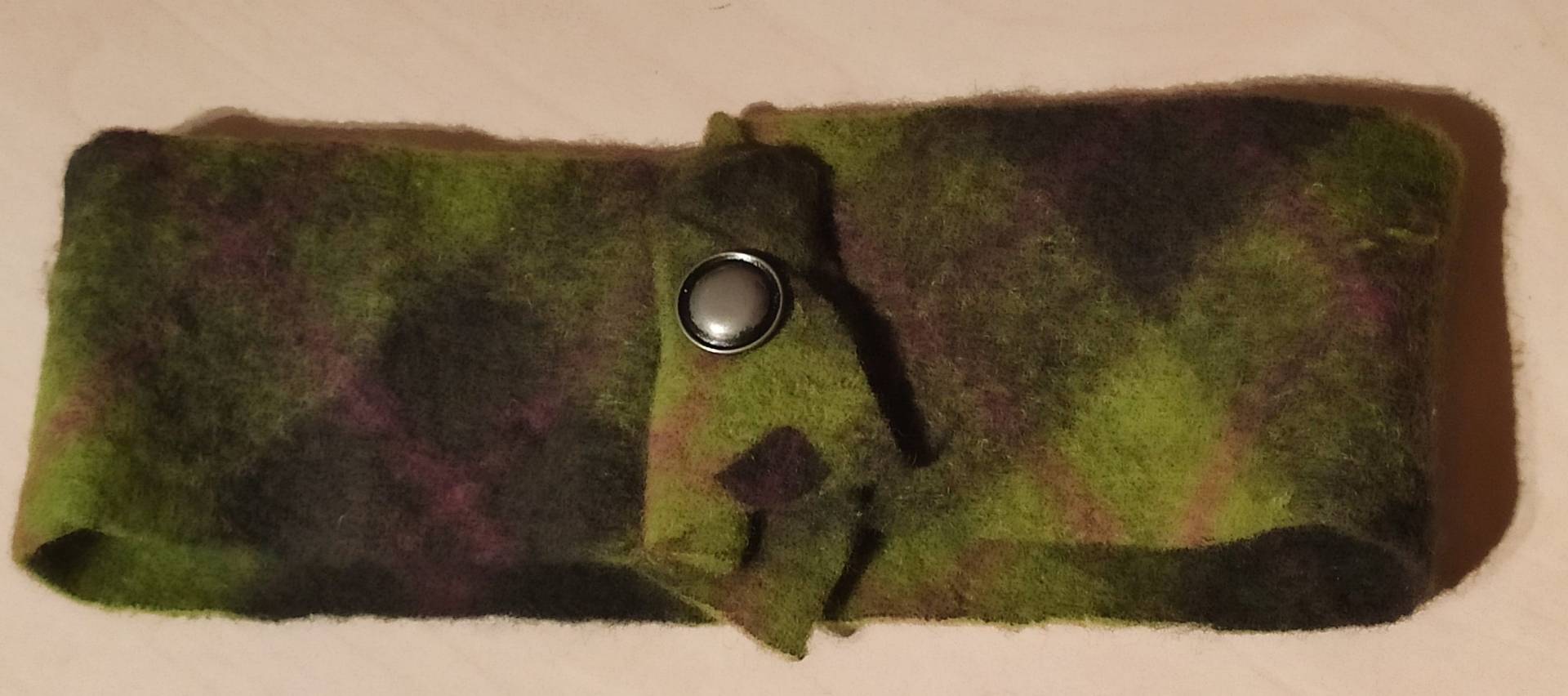 stirnband Filzwolle Grün Unikat Handarbeit von SunsideVintage