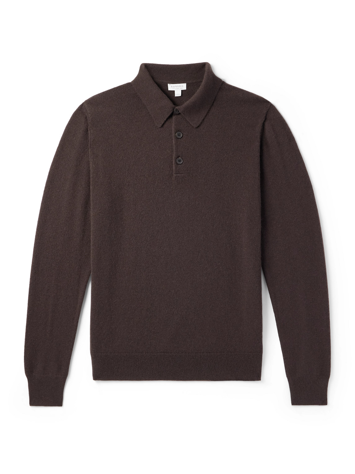 Sunspel - Cashmere Polo Shirt - Men - Brown - XXL von Sunspel