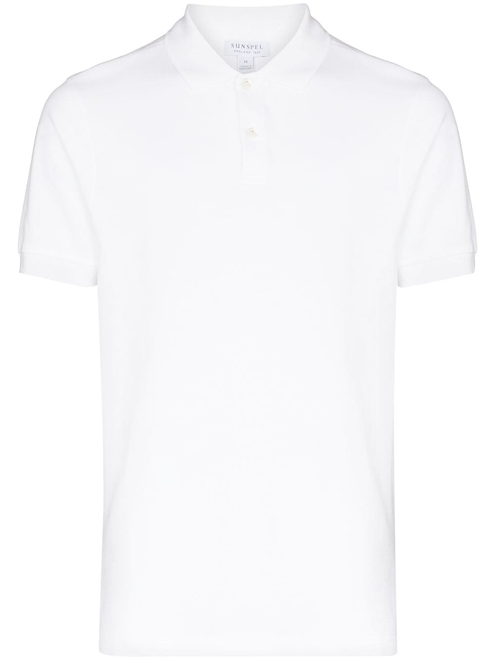 Sunspel Kurzärmeliges Poloshirt - Weiß von Sunspel