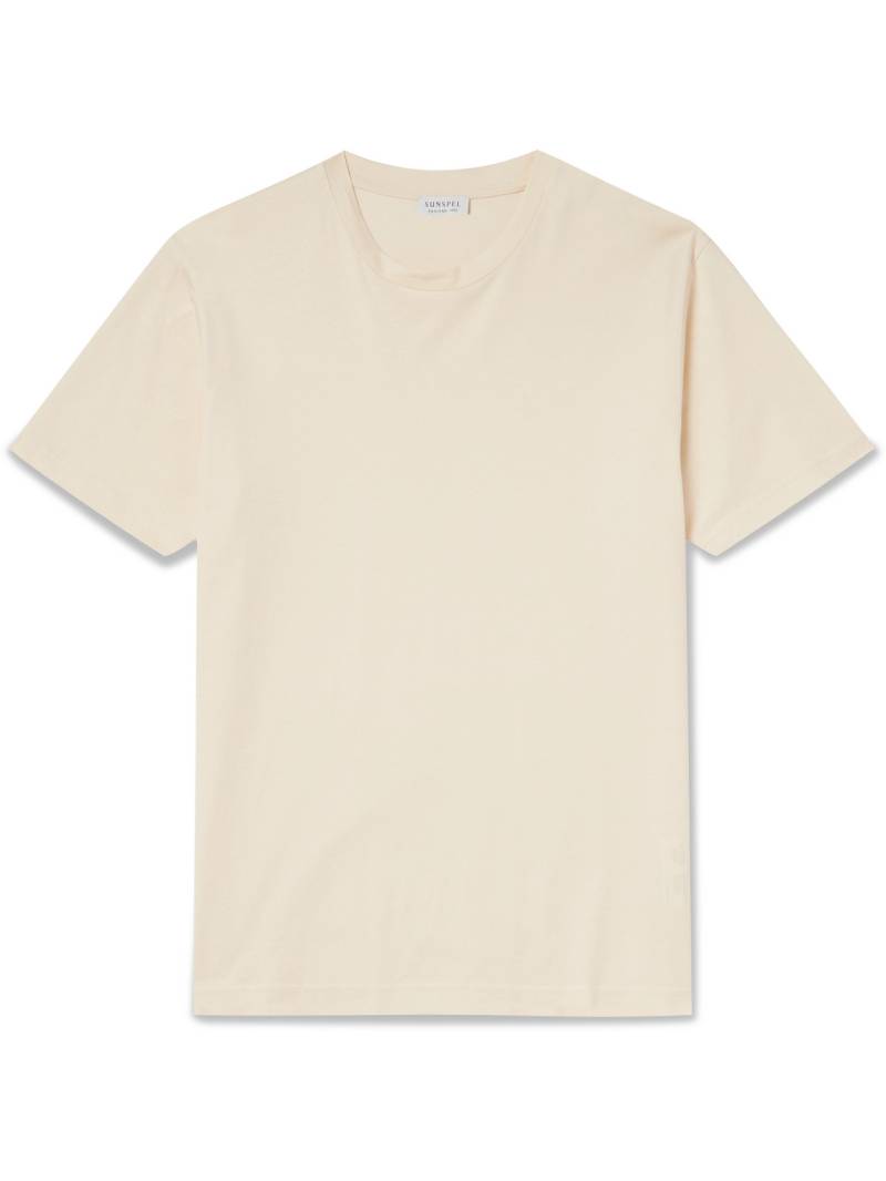 Sunspel - Riviera Cotton-Jersey T-Shirt - Men - Neutrals - S von Sunspel