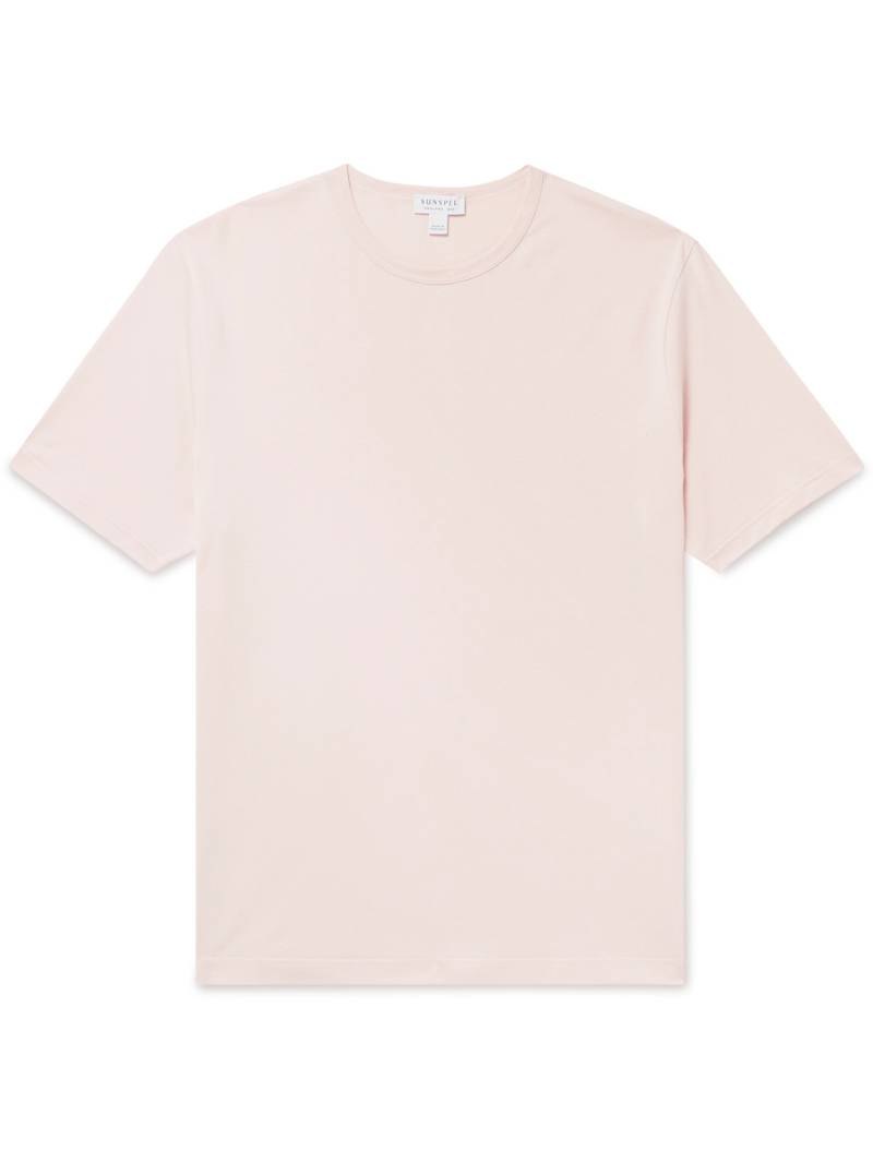 Sunspel - Slim-Fit Cotton-Jersey T-Shirt - Men - Pink - XXL von Sunspel