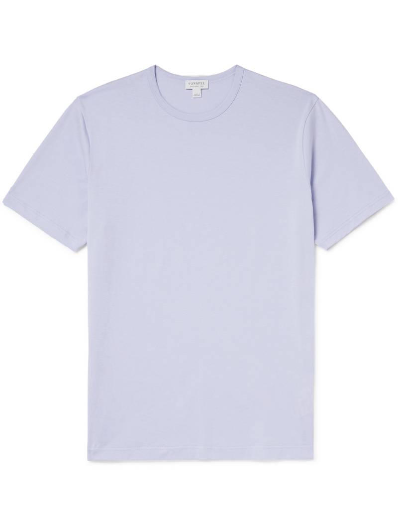 Sunspel - Slim-Fit Cotton-Jersey T-Shirt - Men - Purple - S von Sunspel