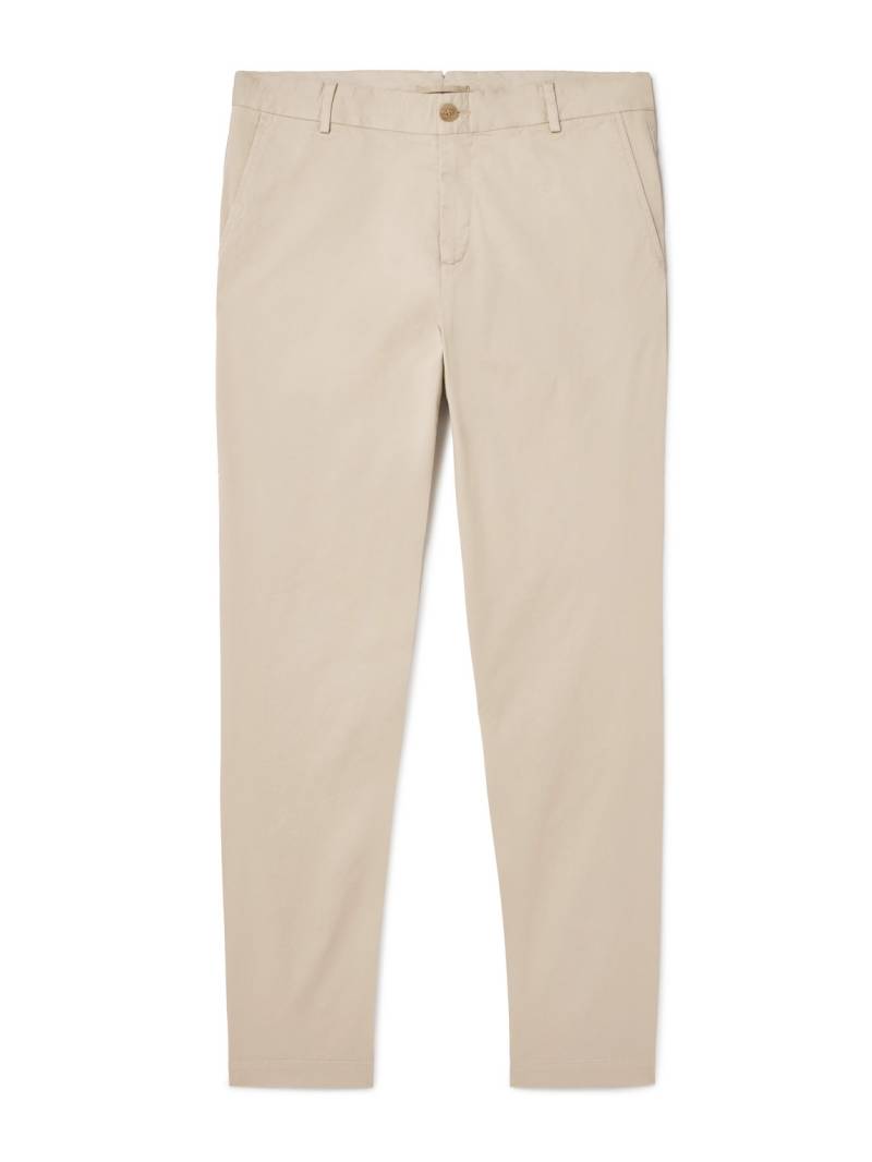 Sunspel - Straight-Leg Garment-Dyed Cotton-Blend Twill Chinos - Men - Neutrals - 34W 34L Sunspel - Straight-Leg Garment-Dyed Cotton-Blend Twill Chinos - Men - Neutrals - 34W 34L von Sunspel