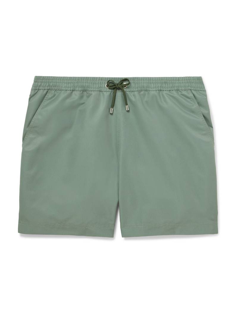 Sunspel - Straight-Leg Mid-Length SEAQUAL®-Blend Swim Shorts - Men - Green - S von Sunspel