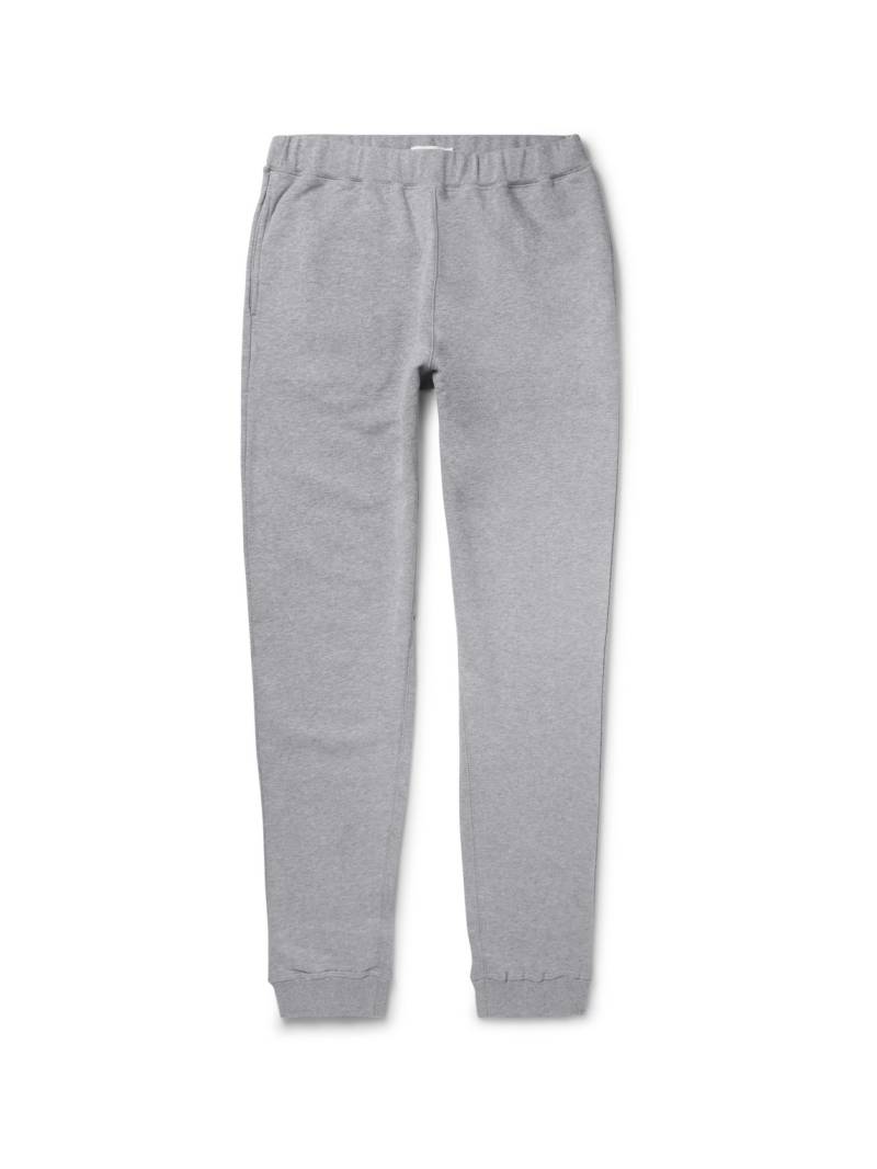 Sunspel - Tapered Brushed Loopback Cotton-Jersey Sweatpants - Men - Gray - XL von Sunspel