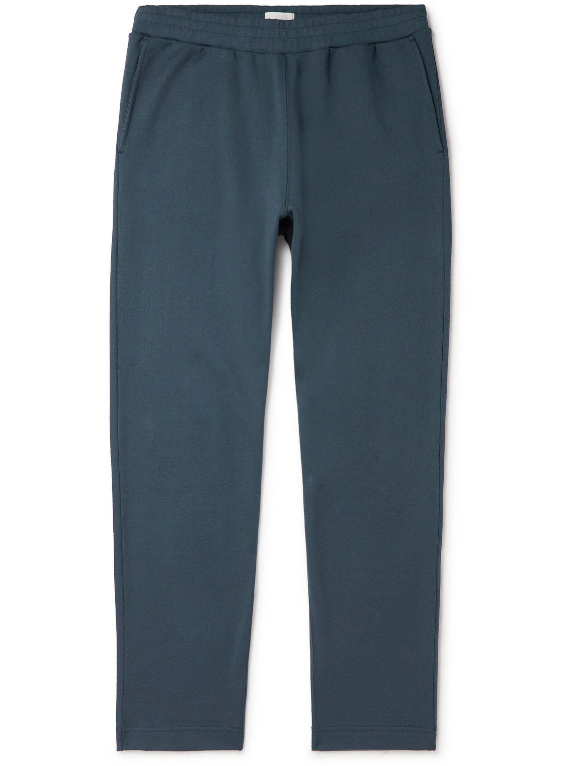 Sunspel - Tapered Sea Island Cotton-Jersey Sweatpants - Men - Blue - L von Sunspel