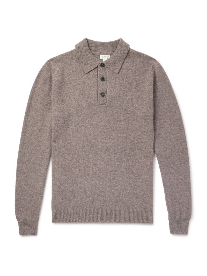Sunspel - Wool Polo Shirt - Men - Gray - XXL von Sunspel