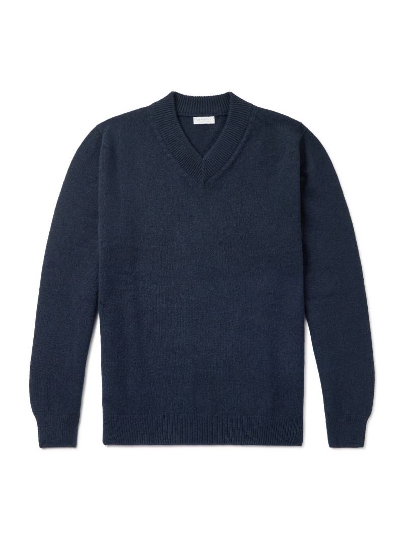 Sunspel - Wool Sweater - Men - Blue - XXL Sunspel - Wool Sweater - Men - Blue - XXL von Sunspel