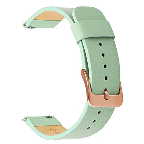 Lederband 20mm Quick Release Band Ersatzband-Handgelenk-Armband Mint Rg One Size von Sunsshine