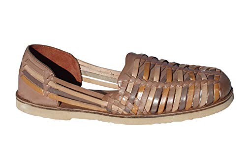 Sunsteps Capri Damen-Huarache-Sandale aus handgewebtem Leder für ganztägigen Komfort, Beige (braun, mehrfarbig), 37 EU von Sunsteps