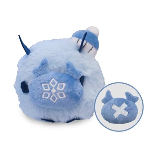 Sunsyea Genshin Impact Offizieller Merch miHoYo Original Authentisch Hilichurl Plüsch Schlüsselanhänger-Anhänger (Kryo-Hilichurl-Grenadier) von Sunsyea