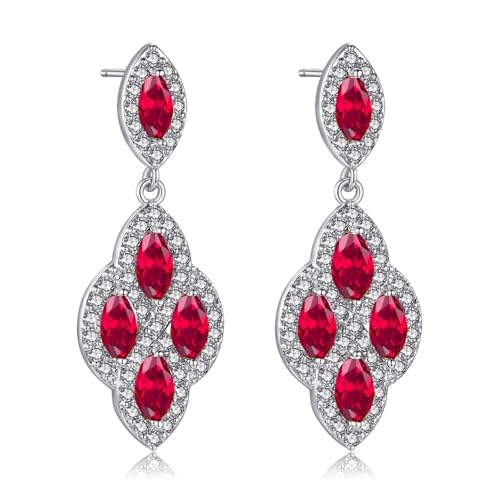 Sunttifen Tropfen Ohrringe für Damen handgefertigt Boho leicht Kronleuchter Strass Ohrringe Vergoldet Silberner Pfosten Schmuck geschenk für Mutter Frau Freundin von Sunttifen