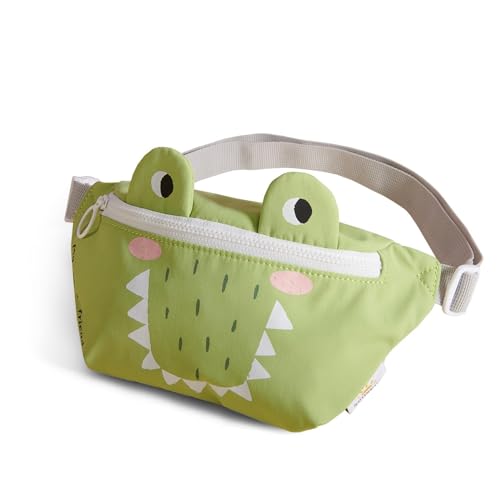 SUNVENO Baby Bauchtasche Gürteltasche Hüfttasche für Kinder Jungen Mädchen Tolles Geschenk für Kleinkinder im Kindergarten （Grasgrün Krokodil） von Sunveno