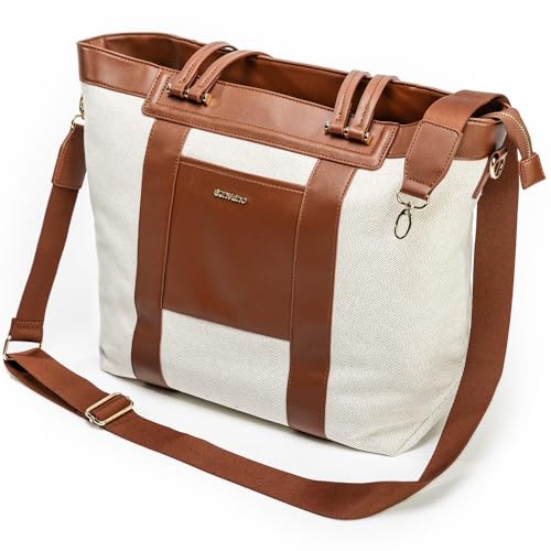 Sunveno Wickeltasche,Reise Wickeltasche,Bote Messenger mit Wickelunterlage,Pendlertasche für Mama,Umhängetasche,Handtasche,Schultertaschen (Braun) von Sunveno