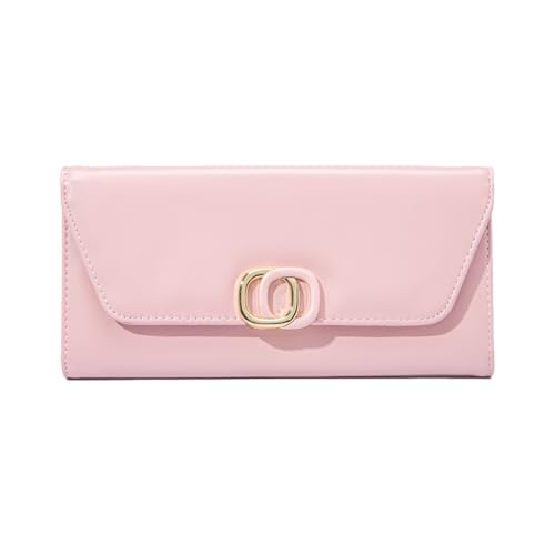 Sunwel Fashion Geldbörse für Frauen PU-Leder Kartenhalter Telefon Scheckbuch Organizer Reißverschluss Geldbörse Clutch, Pink, MEDIUM, Cluth von Sunwel Fashion