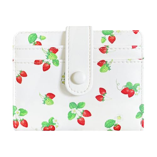 Sunwel Fashion Kleines Portemonnaie mit 8 Kartenfächern und Münzfach mit Reißverschluss für Damen, Erdbeere, Einfach Sunwel Fashion Kleines Portemonnaie mit 8 Kartenfächern und Münzfach mit Reißverschluss für Damen, Erdbeere, Einfach von Sunwel Fashion