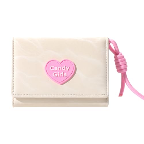 Sunwel Fashion Niedliche Y2K-Geldbörse mit kontrastfarbenem Kreditkartenfach und Ausweisfenster, Cream, Small, Y2k Sunwel Fashion Niedliche Y2K-Geldbörse mit kontrastfarbenem Kreditkartenfach und Ausweisfenster, Cream, Small, Y2k von Sunwel Fashion