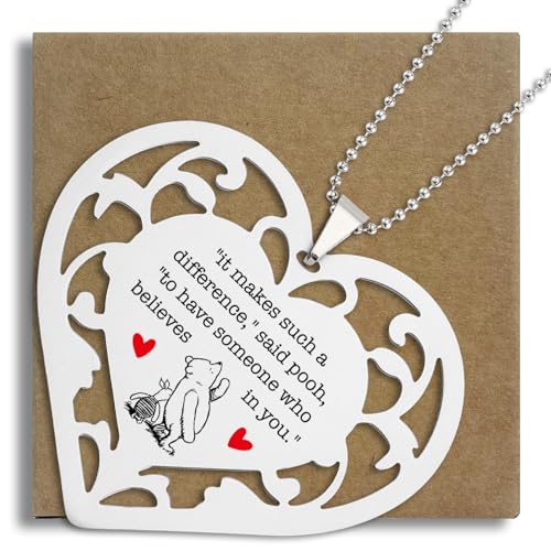 Freundschafts-Ornamente für Freunde, "It Makes Such A Difference", Ornamente, Glaubensförderung, Andenken, Herz-Hängedekoration für Frauen und Mädchen, hängende Ornamente S2 x 5 Freundschafts-Ornamente für Freunde, "It Makes Such A Difference", Ornamente, Glaubensförderung, Andenken, Herz-Hängedekoration für Frauen und Mädchen, hängende Ornamente S2 x 5 von SunyJone