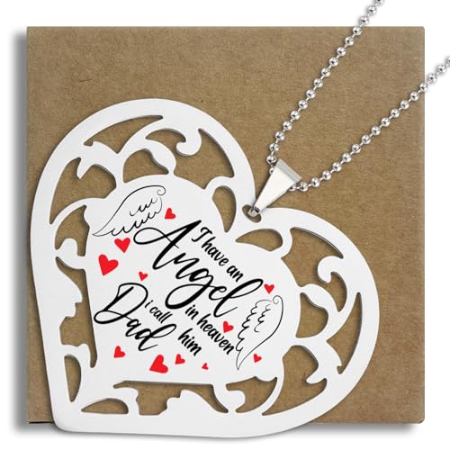 Gedenkornament "I Have an Angel in Heaven, I Call Him Dad", Gedenkgeschenk für den Verlust des Vaters, Andenken, hängende Ornamente, S2 x 27 cm Gedenkornament "I Have an Angel in Heaven, I Call Him Dad", Gedenkgeschenk für den Verlust des Vaters, Andenken, hängende Ornamente, S2 x 27 cm von SunyJone