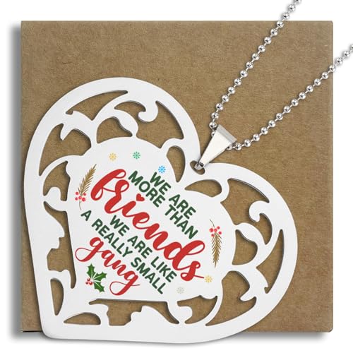 Lustiges "We are Like a Really Small Gang"-Zitat, herzförmiges Freundschafts-Andenken, Geschenk für Frauen, Weihnachten für Freunde, Ornament S2 x 12 Lustiges "We are Like a Really Small Gang"-Zitat, herzförmiges Freundschafts-Andenken, Geschenk für Frauen, Weihnachten für Freunde, Ornament S2 x 12 von SunyJone