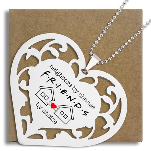 "Neighbors by Chance Friends by Choice"-Ornament, herzförmiges Geschenk für Nachbarin, Freundschafts-Andenken für Frauen, Einweihungsgeschenk, neues Zuhause, Dekoration S2 x 6 "Neighbors by Chance Friends by Choice"-Ornament, herzförmiges Geschenk für Nachbarin, Freundschafts-Andenken für Frauen, Einweihungsgeschenk, neues Zuhause, Dekoration S2 x 6 von SunyJone
