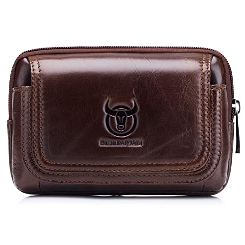 Sunydog Herren Leder Gürteltasche Gürteltasche Bauchtasche Handytasche mit Gürtelschlaufe von Sunydog