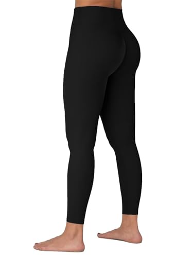 Sunzel Butterflycra Workout-Leggings für Frauen mit verstecktem Scrunch, hohe Taille, Po-Lifting, Fitnessstudio, Yogahose mit Bauchkontrolle, Schwarz, Groß von Sunzel