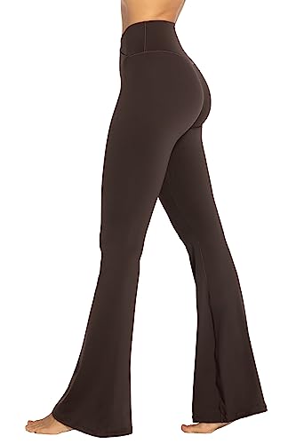 Sunzel Damen Leggings mit Bauchkontrolle, gekreuzter Taille und weitem Bein, Java Braun, M von Sunzel