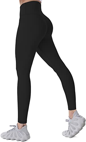 Sunzel Sunzfly Leggings Damen mit Bauchkontrolle Blickdicht Yogahose Sporthose für Gym Fitness Workout Schwarz XXL von Sunzel