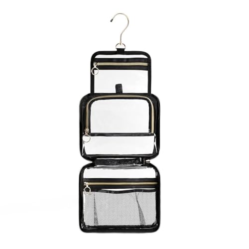 Suoumwa Hängende Toilettenbeutel Klare Make -Up - für Frauen Männer Tragbare Make -Up -Koffer mit von Suoumwa