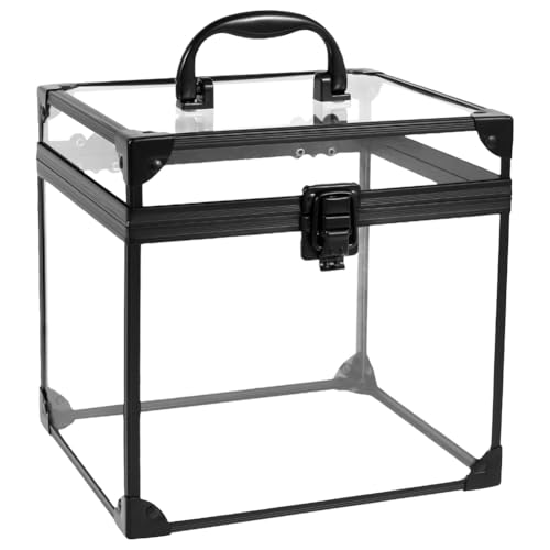 Suoumwa Kosmetik-Organizer-Trainingskoffer mit Verschlüssen &, Make-Up-Werkzeugbox B von Suoumwa