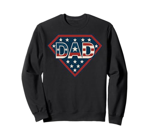 Strong Sup Dad Vater Geschenk Papa USA Flagge Vintage Herren Kunst Sweatshirt Strong Sup Dad Vater Geschenk Papa USA Flagge Vintage Herren Kunst Sweatshirt von Sup Strong Dad Funny Apparel Vintage Fathers Merch