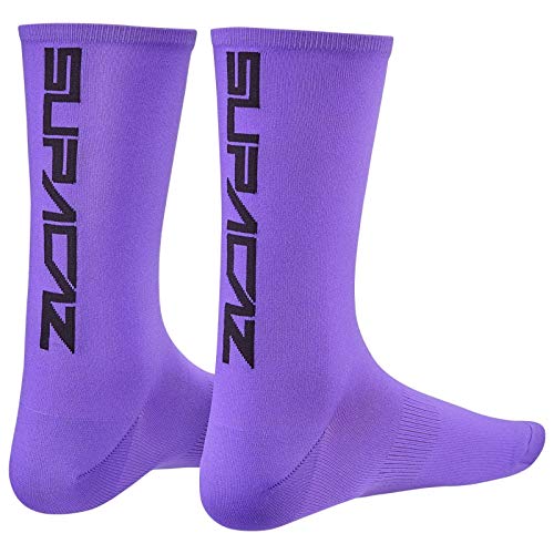 Supacaz Unisex Socken Supasox Straight Up, Neon Lila, 37-42, SX von Supacaz