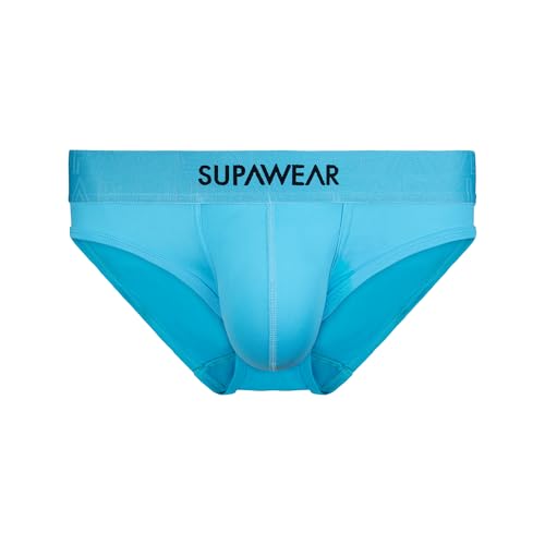 Supawear - Männer Slip Unterwäsche - Neon Brief Neon Blue - 1x Größe M von Supawear