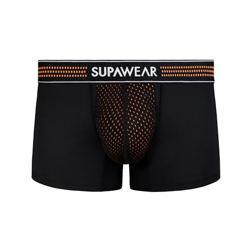 Supawear - Männer Boxer Slip Unterwäsche - Mesh Trunk Neon Orange - 1X Größe XL von Supawear