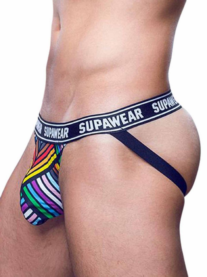Supawear String Supawear POW Jockstrap Underwear Rainbow XL von Supawear