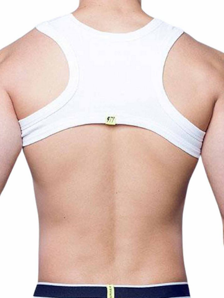 Supawear Tanktop Supawear Ribbed Slashed Cropped Top White L von Supawear