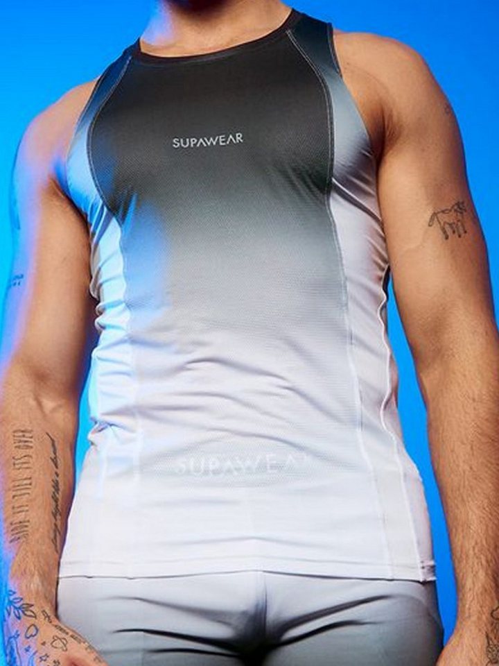 Supawear Tanktop Supawear SPR Performance Gradient Singlet Black & White von Supawear