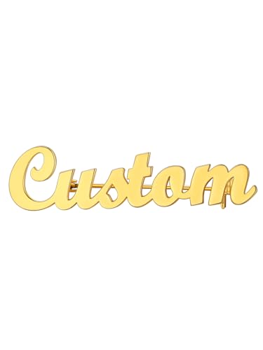 Supcare Broches Damen Gold Personalisierte Namensbrosche Anstecknadeln Custom Broschennadeln Anstecker Namenspin Kragen Pins Clip Anzug Modeschmuck für Sweater Shawl Dating von Supcare