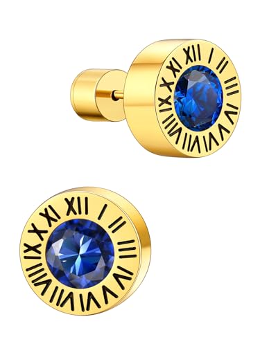 Supcare Ohrstecker für Damen Römische Ziffern Ohrringe mit Geburtsstein Saphir Ohrring September Edelstahl Wikinger Creolen Huggie Gold Stud Earring Ohr Piercing Ohrschmuck Modeschmuck für Vati Supcare Ohrstecker für Damen Römische Ziffern Ohrringe mit Geburtsstein Saphir Ohrring September Edelstahl Wikinger Creolen Huggie Gold Stud Earring Ohr Piercing Ohrschmuck Modeschmuck für Vati von Supcare