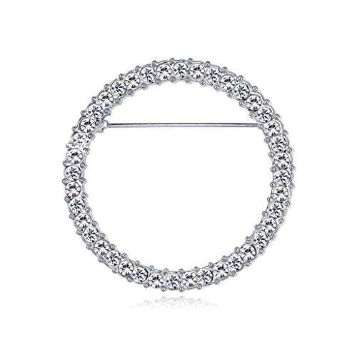 Runde Kristalle Brillenhalter Brosche Lesebrillenhalter Einfache Design Brosche Pins Für Frauen Mädchen Modeschmuck Zubehör von Supefriendly