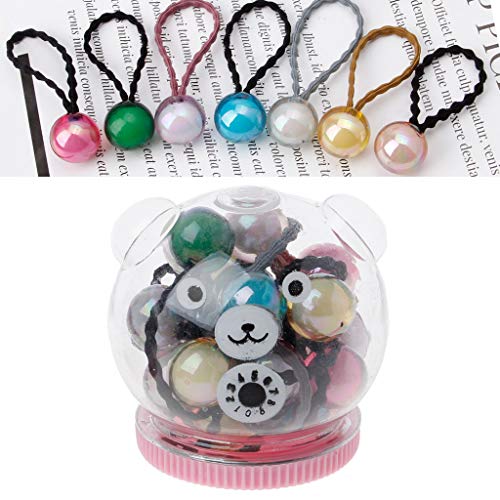 Supefriendly 20 teile/schachtel Nette Bunn Headwear Elastische Haarbänder Mädchen Pferdeschwanz Haarschmuck -B von Supefriendly