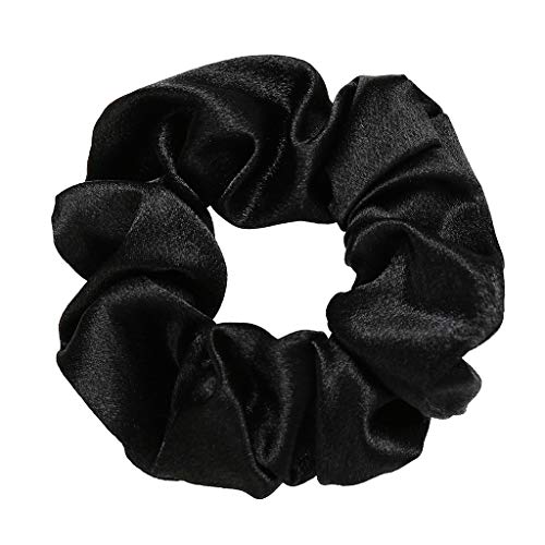 Supefriendly Satin Hair Scrunchies Leopard Elastic Ties Mädchen Pferdeschwanz Haarschmuck -B von Supefriendly