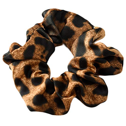 Supefriendly Vintager farbiger Leopard kopiert Pferdeschwanz-Halter Mädchen Pferdeschwanz Haarschmuck -C von Supefriendly