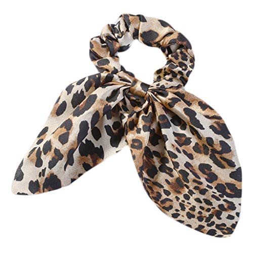 Supefriendly Weinlese Snakeskin Leopard-Haar-Seil Mädchen Pferdeschwanz Haarschmuck -C von Supefriendly