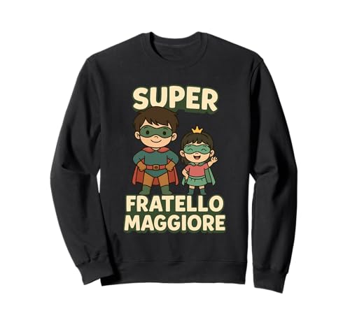Kinder Superheld Großer Bruder T-Shirt Geschenk Sweatshirt von Super Fratellino Maggiore diventerò fratello