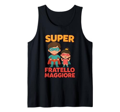 Kinder Superheld Großer Bruder T-Shirt Geschenk Tank Top von Super Fratellino Maggiore diventerò fratello