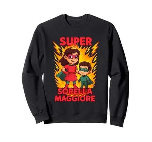Kinder Superheld Große Schwester T-Shirt Geschenk Sweatshirt von Super Große Schwester Geschenk Mädchen Kinder