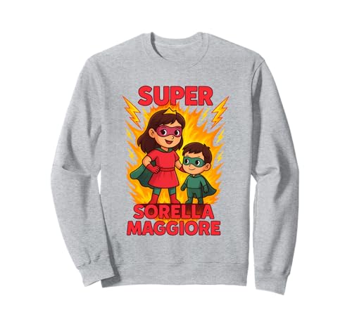 Kinder Superheld Große Schwester T-Shirt Geschenk Sweatshirt von Super Große Schwester Geschenk Mädchen Kinder